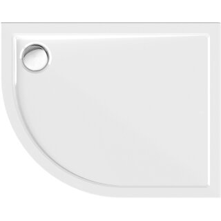 Schröder Viertelkreisduschwanne Sito R 100x80x2,5 cm R 55