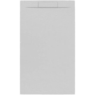 Schröder Rechteckduschwanne Slatestone Cover E 180x80 cm perlgrau