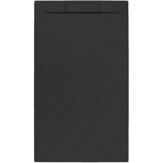 Schröder Rechteckduschwanne Slatestone Cover E 120x90 cm anthrazit