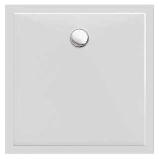 Schröder Viereckduschwanne Deepstone E 80x80x2 cm weiß