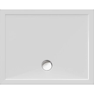 Schröder Viereckduschwanne Deepstone E 100x80x2 cm weiß