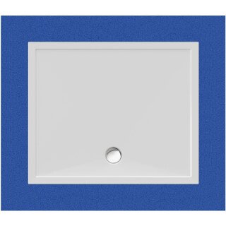 Schröder Viereckduschwanne Deepstone E 120x100x2 cm weiß