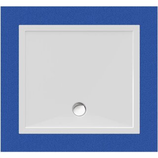 Schröder Viereckduschwanne Deepstone E 100x90x2 cm weiß