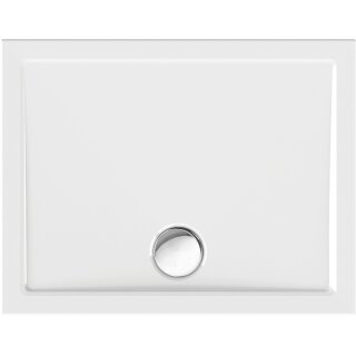 Schröder Rechteckduschwanne Sito E 100x80x2,5 cm weiß