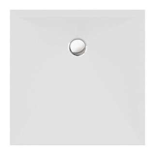 Schröder Viereckduschwanne Stoneflat New E 100x100x2 cm weiß