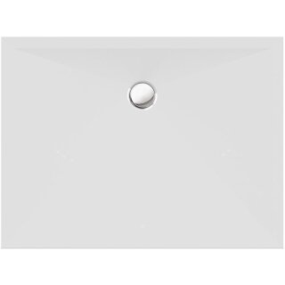 Schröder Viereckduschwanne Stoneflat New E 90x80x2 cm weiß