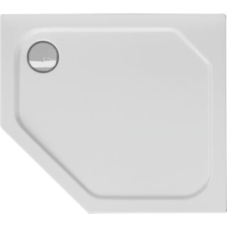 Schröder 5-Eckduschwanne Asta F 90x80x2,5 rechts weiß