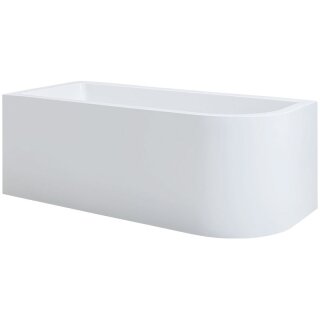 Schröder Eckvorwandwanne Lupor 180x80x50/66 cm links weiß