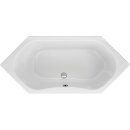 Schröder 6-Eckwanne Carina 180x80x44,5 cm, weiß