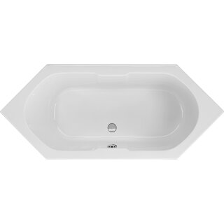 Schröder 6-Eckwanne Antilla 190x80x44,5 cm weiß