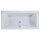 Schröder Rechteckwanne Lupor 180x90x49/66 cm weiß