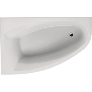 Schröder Raumsparwanne Silver 150x95x42,5 cm weiß Ausführung links