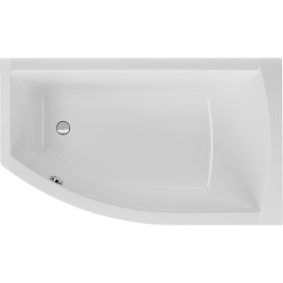 Schröder Raumsparwanne Flo rechts 160 x 95 x 45,5 cm weiß