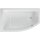 Schröder Raumsparwanne Flo links 160 x 95 x 45,5 cm weiß