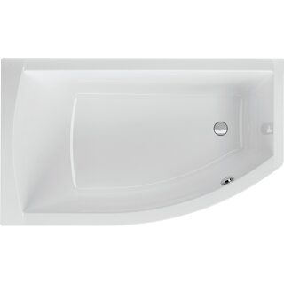 Schröder Raumsparwanne Flo links 150x85x45,5 cm weiß