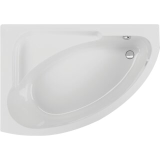 Schröder Raumsparwanne Milano links 150x104x40 cm weiß