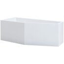 Schröder Raumsparwanne Lupor 180x80x44/60 cm links...
