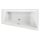 Schröder Raumsparwanne Malibu Top 160x95x45 cm weiß Ausführung rechts