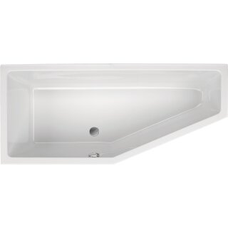 Schröder Raumsparwanne Lupor links 180x80x44 cm weiß