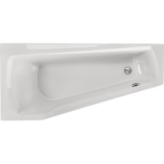 Schröder Raumsparwanne Split links 160x75x42,5 cm weiß
