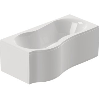 Schröder Kombiwanne Flora links 170x75/90x42 cm weiß