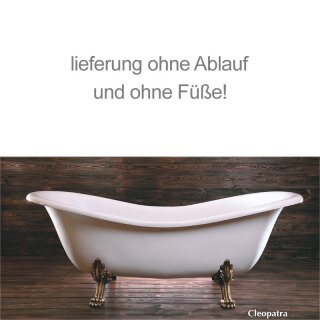 Schröder Retro Style Badewanne Cleopatra 188x80x40 cm weiß