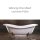 Schröder Retro Style Badewanne Cleopatra 188x80x40 cm weiß