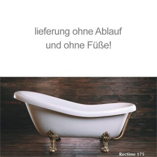 Schröder Retro Style Badewanne Rectime 173x80x43 cm weiß