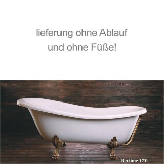 Schröder Retro Style Badewanne Rectime 170x78x43 cm weiß