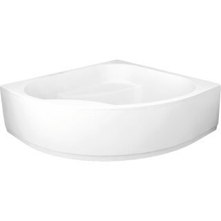 Schröder Eckwanne Lamia 160x160x49,5 cm weiß inkl. Trägergestell und Schürze