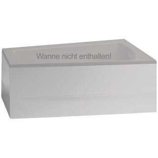 Schröder Schürze zur Raumsparwanne Lara 160 rechts weiß Bauhöhe inkl. Badewanne 64 cm