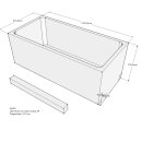 Schröder Badewannenträger für Korana 140x70