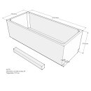 Schröder Badewannenträger für Korana 170x75