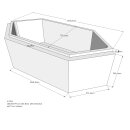 Schröder Badewannenträger für Bora 180