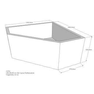 Schröder Badewannenträger für Cyprus