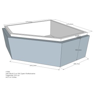 Schröder Badewannenträger für Zypern