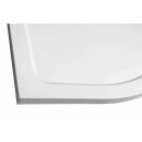 TECMI Gussmarmor-Duschwanne, Viertelkreis 80x80x3 cm, R55