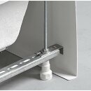 DEEP Rechteck-Duschwanne 110x75x26cm, tief, weiss mit Rahmengestell