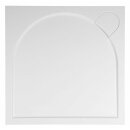 LARCA Gussmarmor-Duschwanne, Quadrat 90x90x3cm