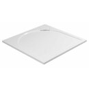 LARCA Gussmarmor-Duschwanne, Quadrat 80x80x3cm