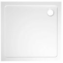 TECMI Gussmarmor - Duschwanne, Quadrat 80x80x3 cm mit...
