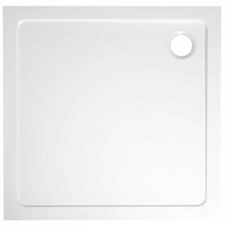TECMI Gussmarmor - Duschwanne, Quadrat 90x90x3 cm