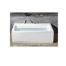 KVADRA Badewanne mit Rahmengestell 180x80x47cm, weiss