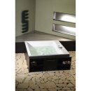CAME Quadrat-Badewanne mit Rahmengestell 175x175x50cm, weiss