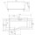 Raumsparwanne Versys 160x85/70cm mit Styroporträger und Duschkabine, links