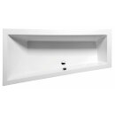 ANDRA L SLIM asymmetrische Badewanne 180x90x45cm, weiss