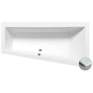ANDRA R SLIM asymmetrische Badewanne 180x90x45cm, weiss