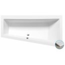 ANDRA R SLIM asymmetrische Badewanne 180x90x45cm, weiss