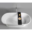 DELONIX Badewannenablage, 86x20 cm, schwarz