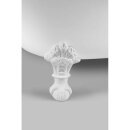 REGATA Freistehende Badewanne 175x85x61cm, Füsse weiss, weiss